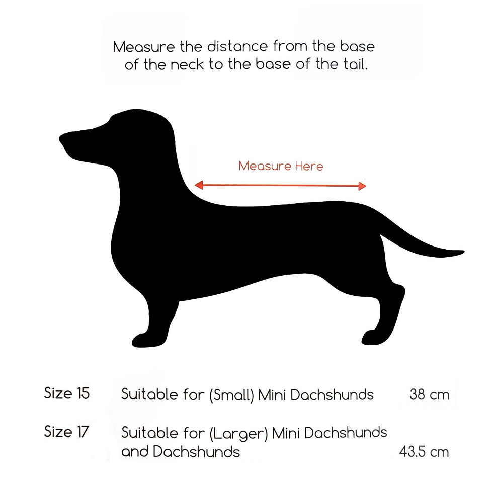 Thumbnail: Zeez Supreme Dachshund Dog Coat - Sizes 15 & 17