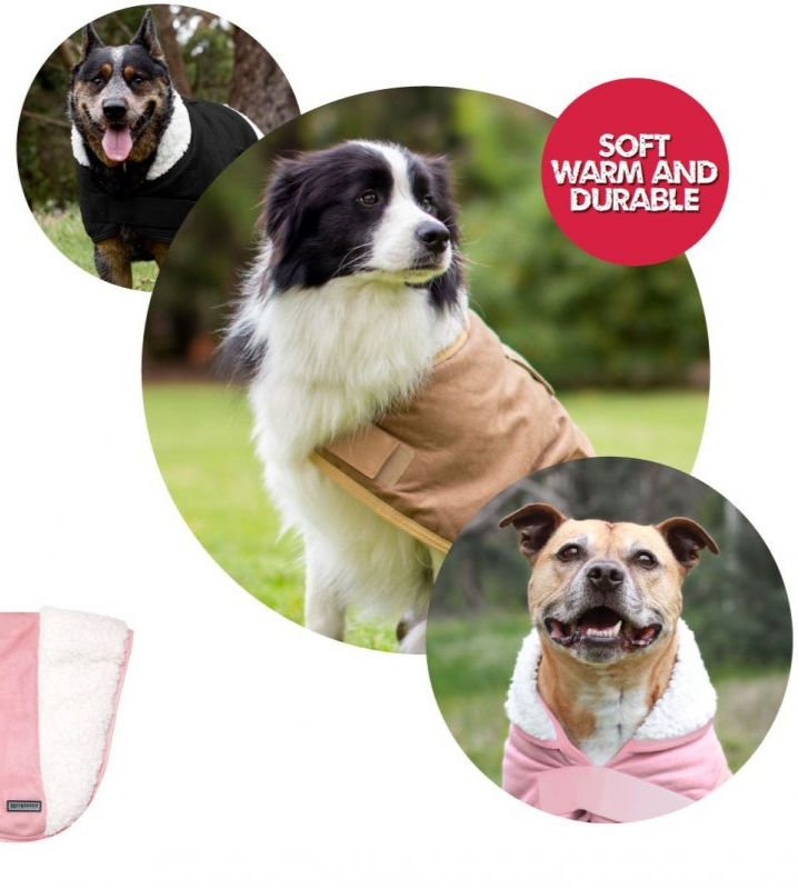 Thumbnail: Ruff N Rugged Sherpa Coat Adventure - Black Large 55 to 65 cm