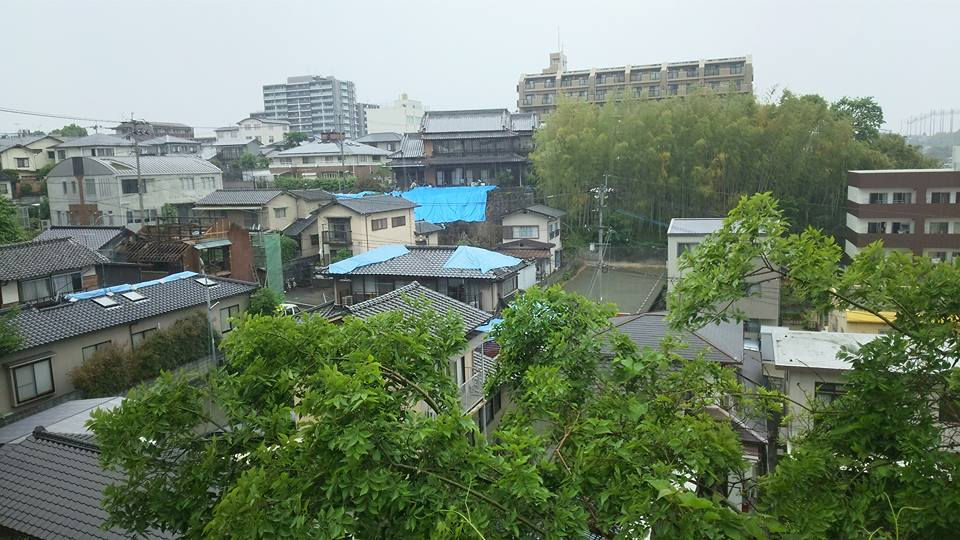 熊本市内の高台から撮影