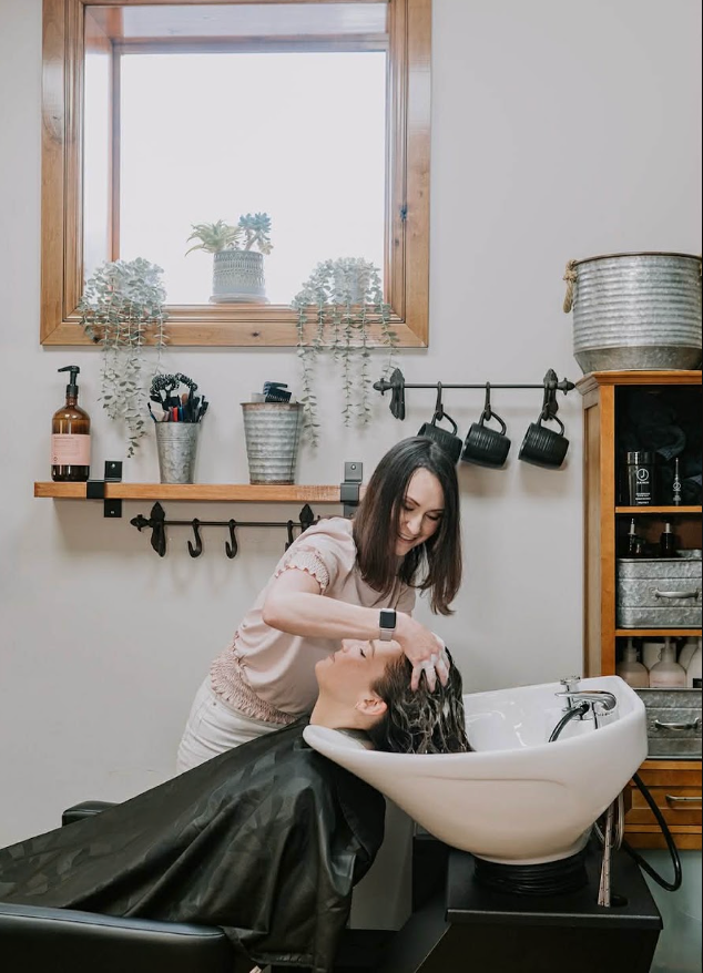 How hair extensions can add fullness to thinning or fine hair at G Marie Beauty Co in Denver, CO, applied gently and consultation-first.