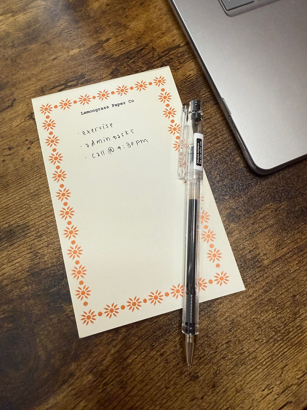 Thumbnail: Khmer (ka'mai) Flower Border Notepad