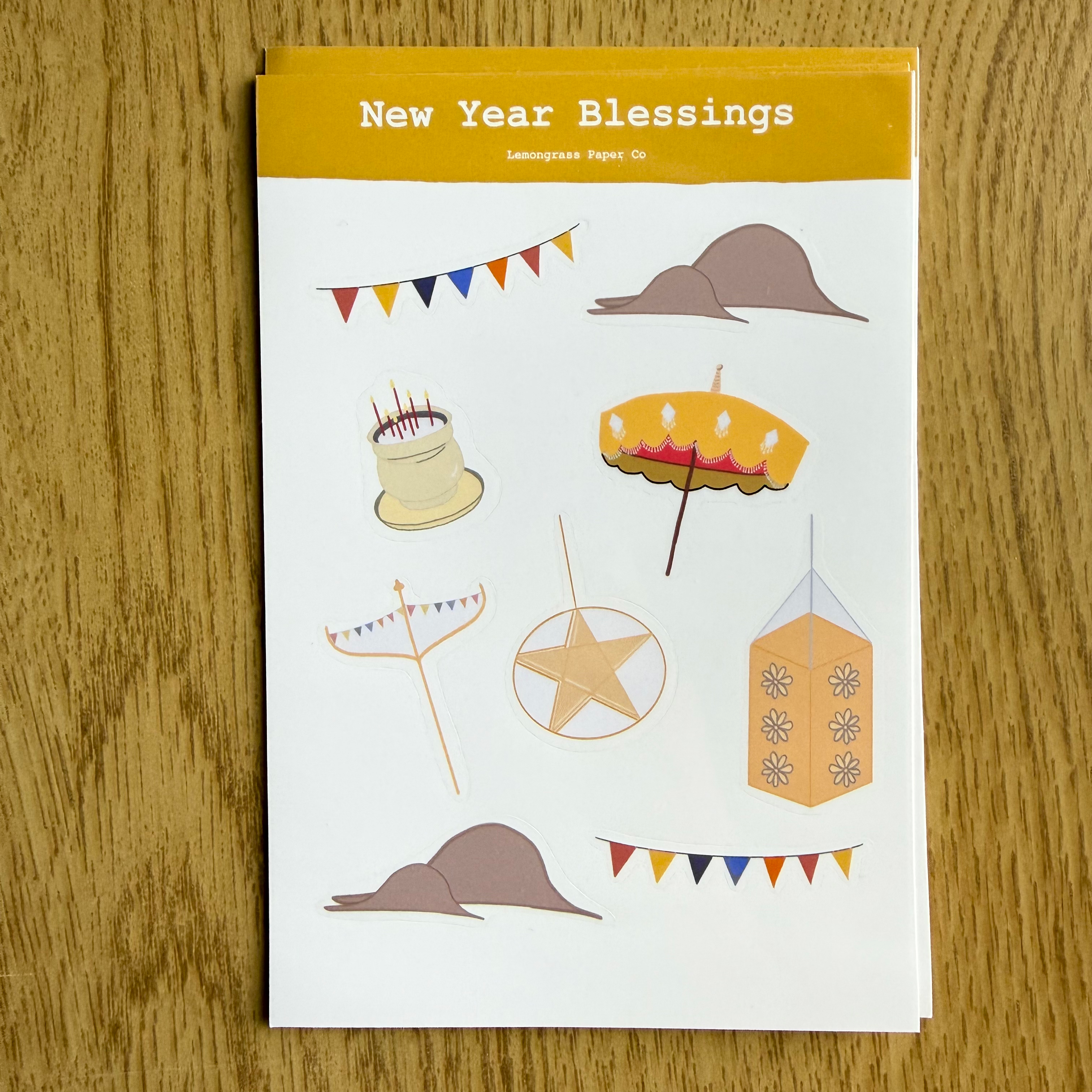 New Year Blessings Sticker Sheet