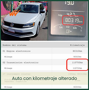 Validacion kilometraje con escaner coche seminuevo