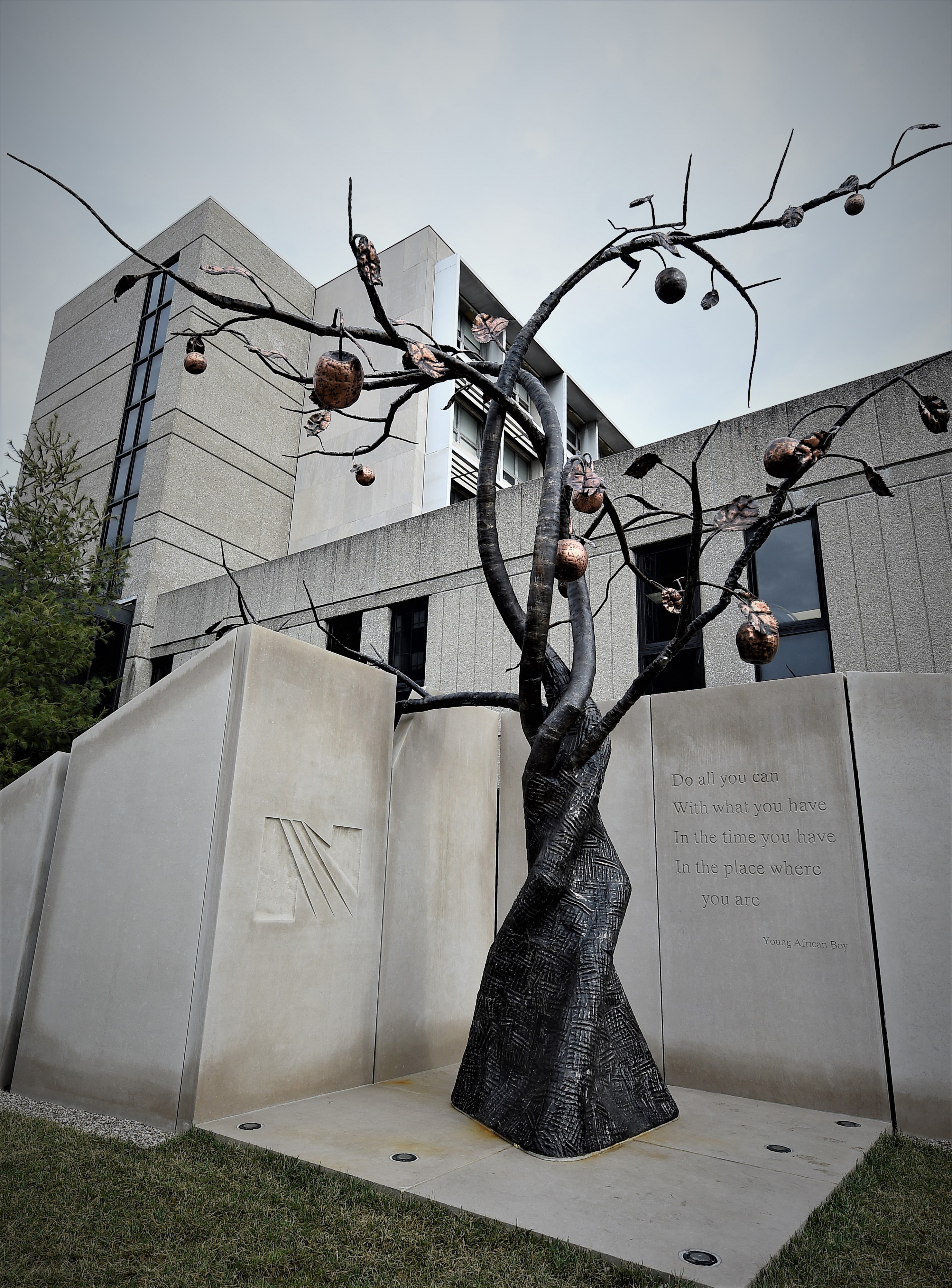 Kaviar forge tree sculpture hospital