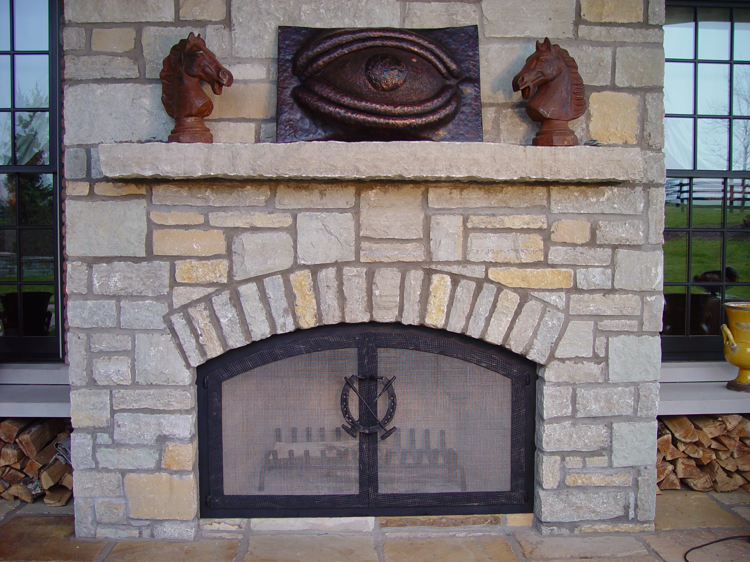 kaviar forge fireplace screen