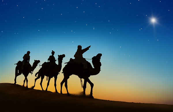 3 wise men on camels