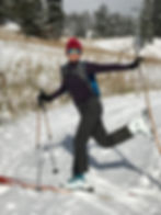 Paola on skis