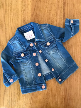 0-3 months soft denim jacket