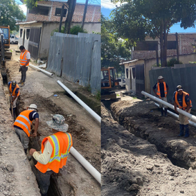 AMDC avanza en la construcción del proyecto de agua potable en la colonia Milenium Sur
