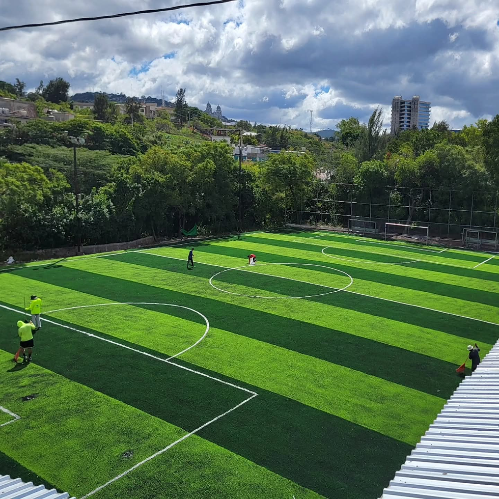 CONDEPOR finaliza proyecto de modernización de canchas infantiles en el complejo José Simón Azcona