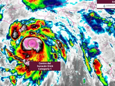 Huracán Erick se fortalece a categoría 1 y deja lluvias en varias regiones de Honduras