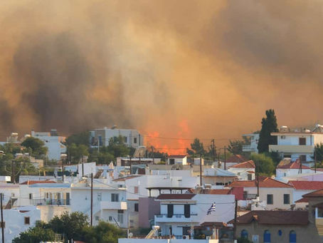 Grecia se enfrenta al “mayor incendio registrado nunca en la UE”