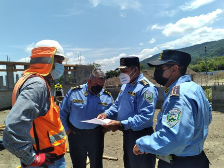 Supervisan avances de la construcción de la Unidad Metropolitana de Policía #2