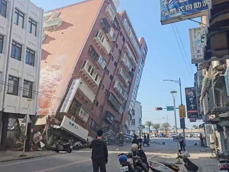 Terremoto de 7.5 azota a Taiwán, es el sismo más fuerte en 25 años
