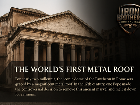 The First Metal Roof... and the Pope Who Melted It Down for Cannons
