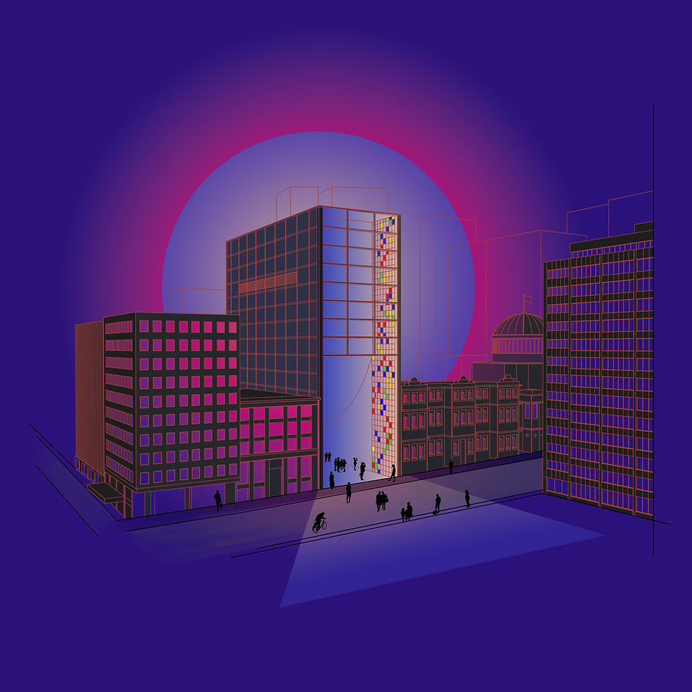 E.Willis (June 2025). Street perspective of the Lonsdale Exchange from the Reality Checkpoint project.