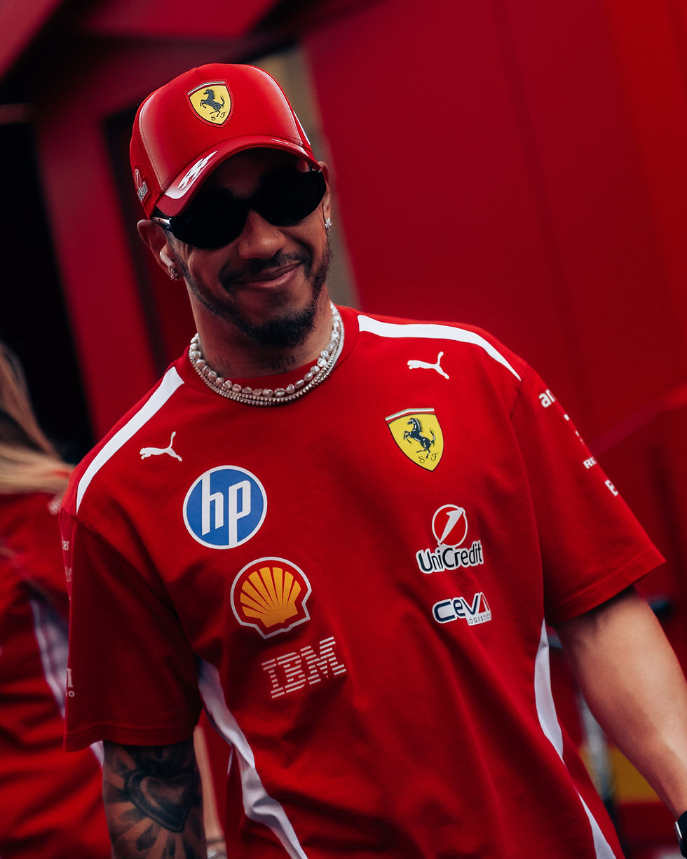 Hamilton, all smiles