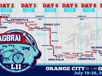 Ragbrai Full Route Announced