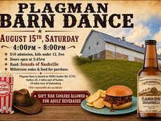 Plagman Barn Dance to be held on Saturday, August 15th