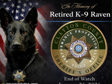 Clayton County Retired K-9 Raven passes away