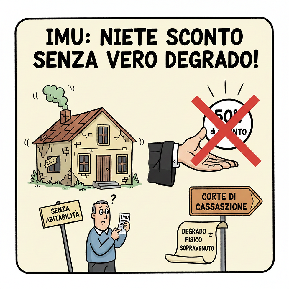 IMU dimezzata? Non basta l’inabitabilità igienico-sanitaria