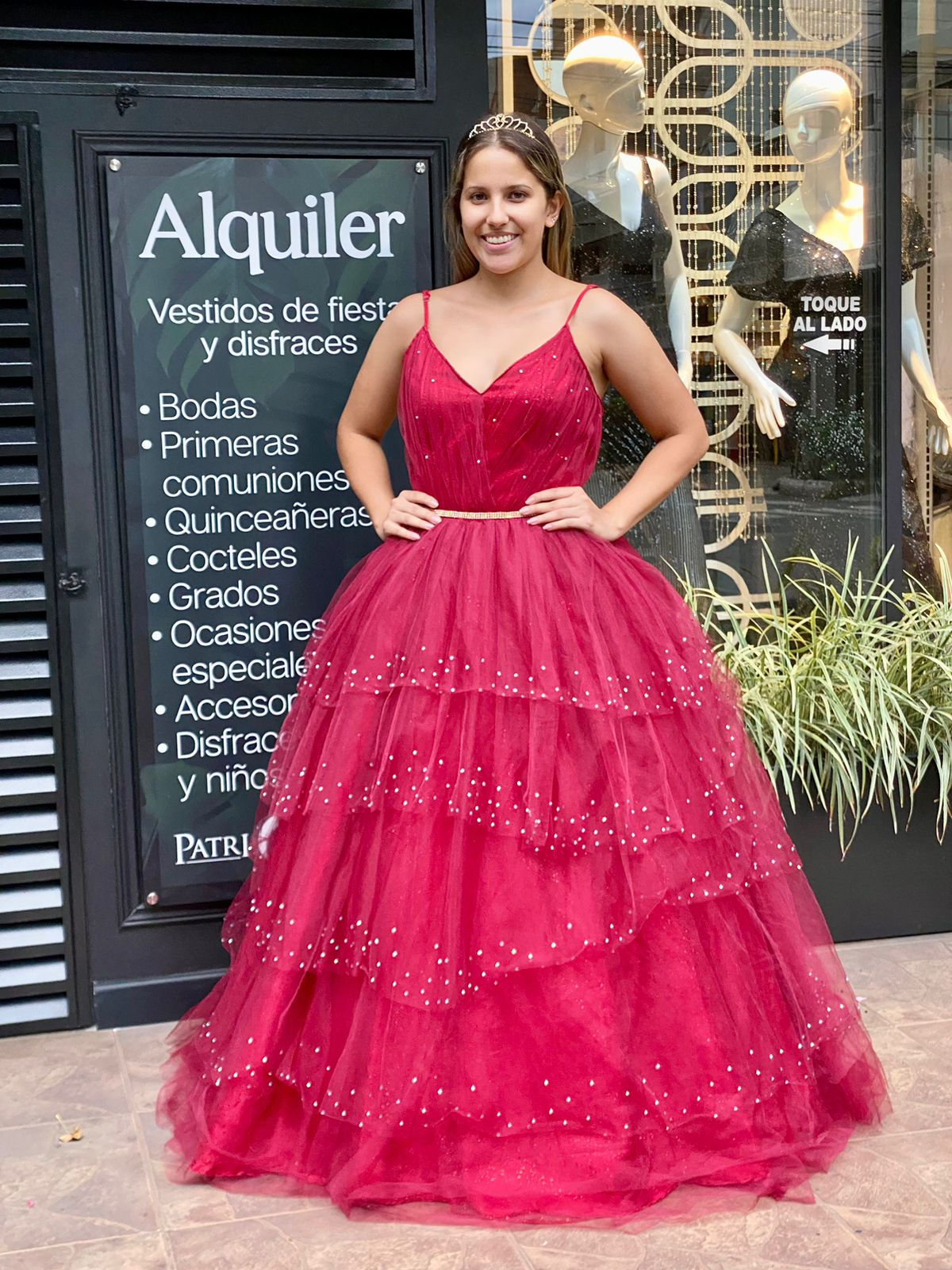 Vestido quinceañera rojo