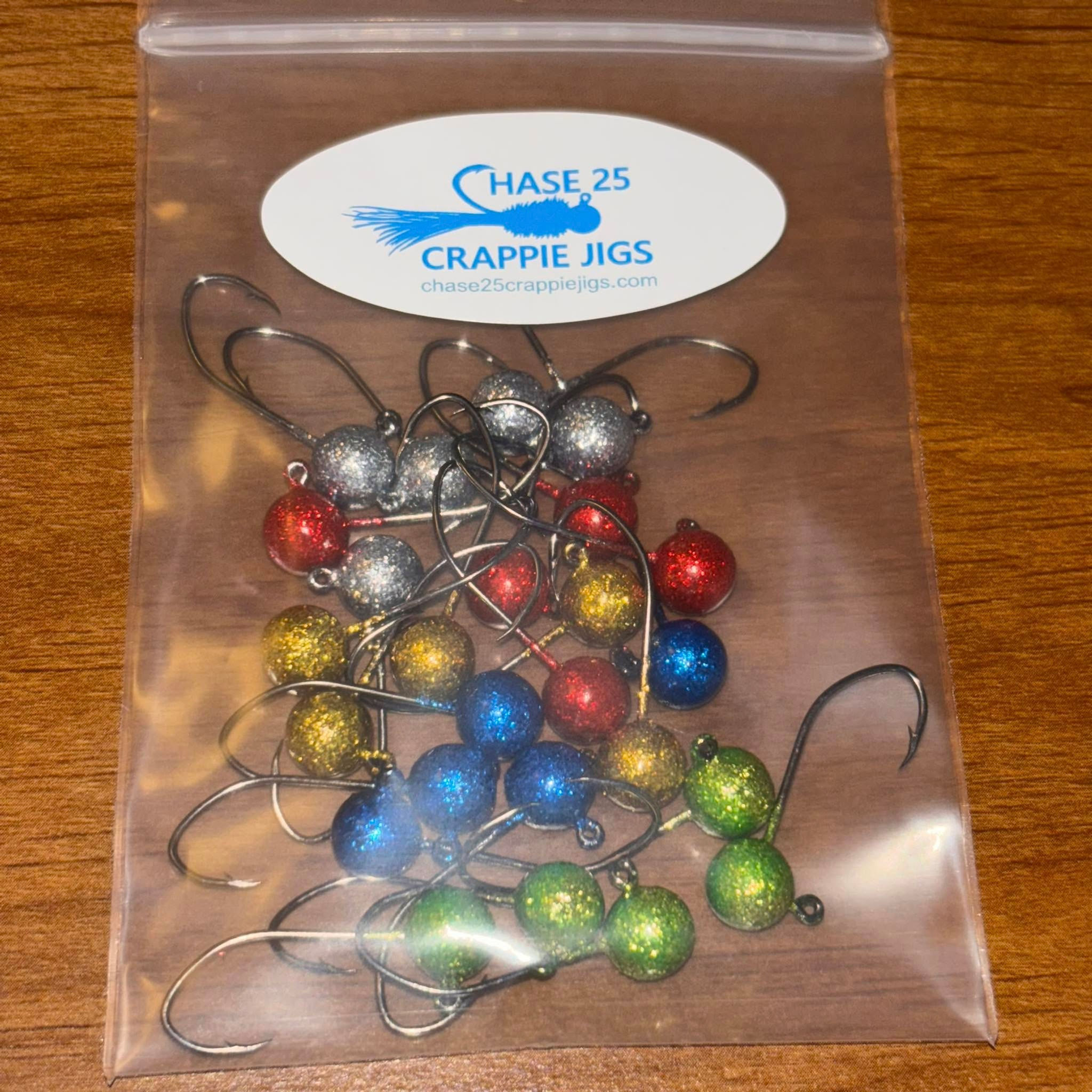 BALL HEAD JIG HOOKS - Disco (25ct pack)