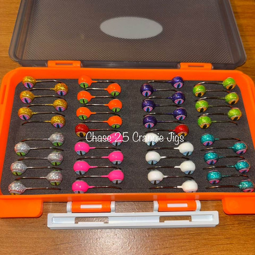 アングロ JIGEN 50s 3色セット POCKET BOX 5 (50 JIG HOOKS with UV Blast and Oversize Eyes