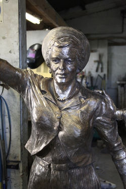 Dr Abdulah Abdurahman and Cissie Gool Bronze and Patina (11).JPG