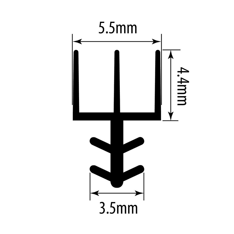 Thumbnail: FAS Trident Acoustic & Smoke Seal – 2.1m – 43dB