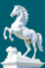 White Horse Stone Sculpture