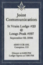 Joint Communication - St. Vrain #23 @ Longs Peak #197