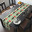 Thumbnail: Abstract Eccentric Floral Stripe Modern Table Runner — Mint & Coral Tulip Design