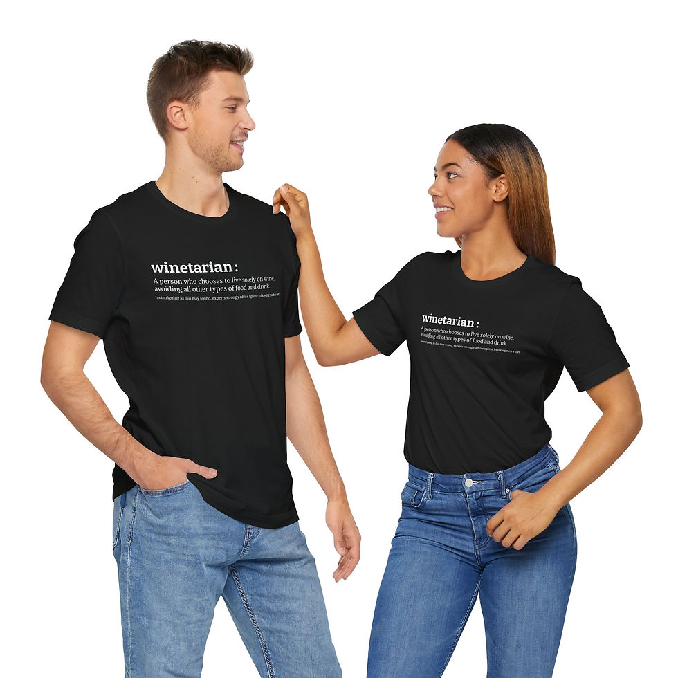 Thumbnail: winetarian definition T-Shirt | Typography wine lover tee