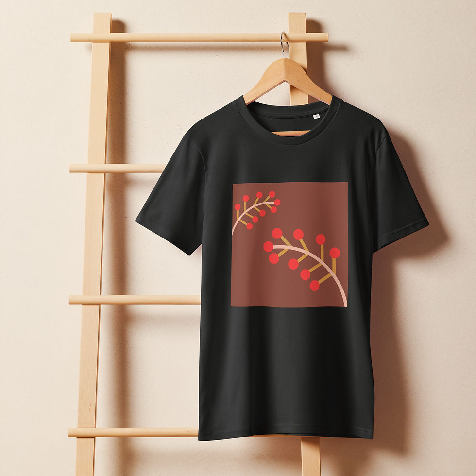 Thumbnail: No. 10 TRENDY ARTSY OVERSIZED UNISEX SCREEN TSHIRT IN BLACK
