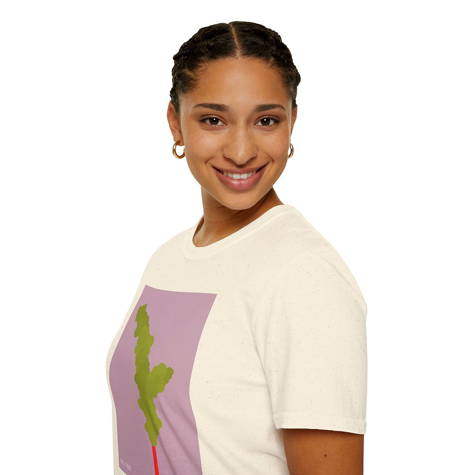 Thumbnail: No. 100 Botanical Floral Plant Stem Minimalist T-Shirt — Modern Art Abstract Tee