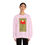 Thumbnail: No. 107 Modern Floral Minimalist Crewneck Sweatshirt — Red Daisey Bloom Graphic