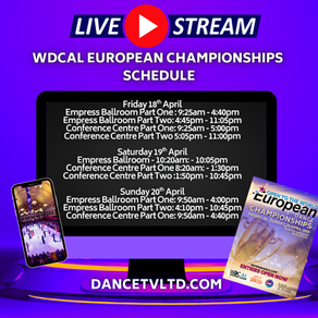 Live Stream Timetable: WDCAL European Championships