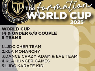 🚨 🎉 2025 Formation World Cup - U14 Teams Revealed! 🎉