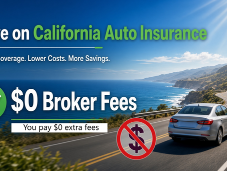 No Broker Fees. Just Savings: Why SR22Savings.com Is the Smarter Choice for California Auto Insurance