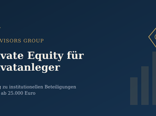 Bild mit Text: "Private Equity für Privatanleger"