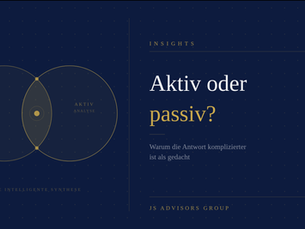 Titelbild mit der Aussage "Aktiv oder passiv?"