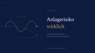 Titelbild, welches die Aussage "Anlagerisiko wirklich" trägt