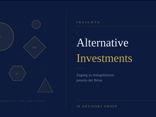 Titelbild mit der Aussage "Alternative Investments"