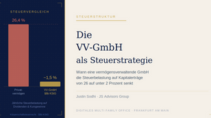Wann macht eine vermögensverwaltende GmbH steuerlich Sinn?