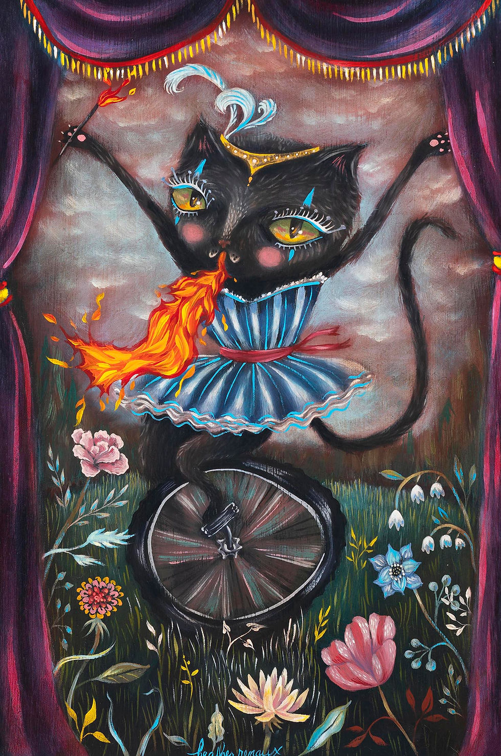 Circus Firebreathing kitty