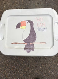 A Two Can Tuesday collection bin