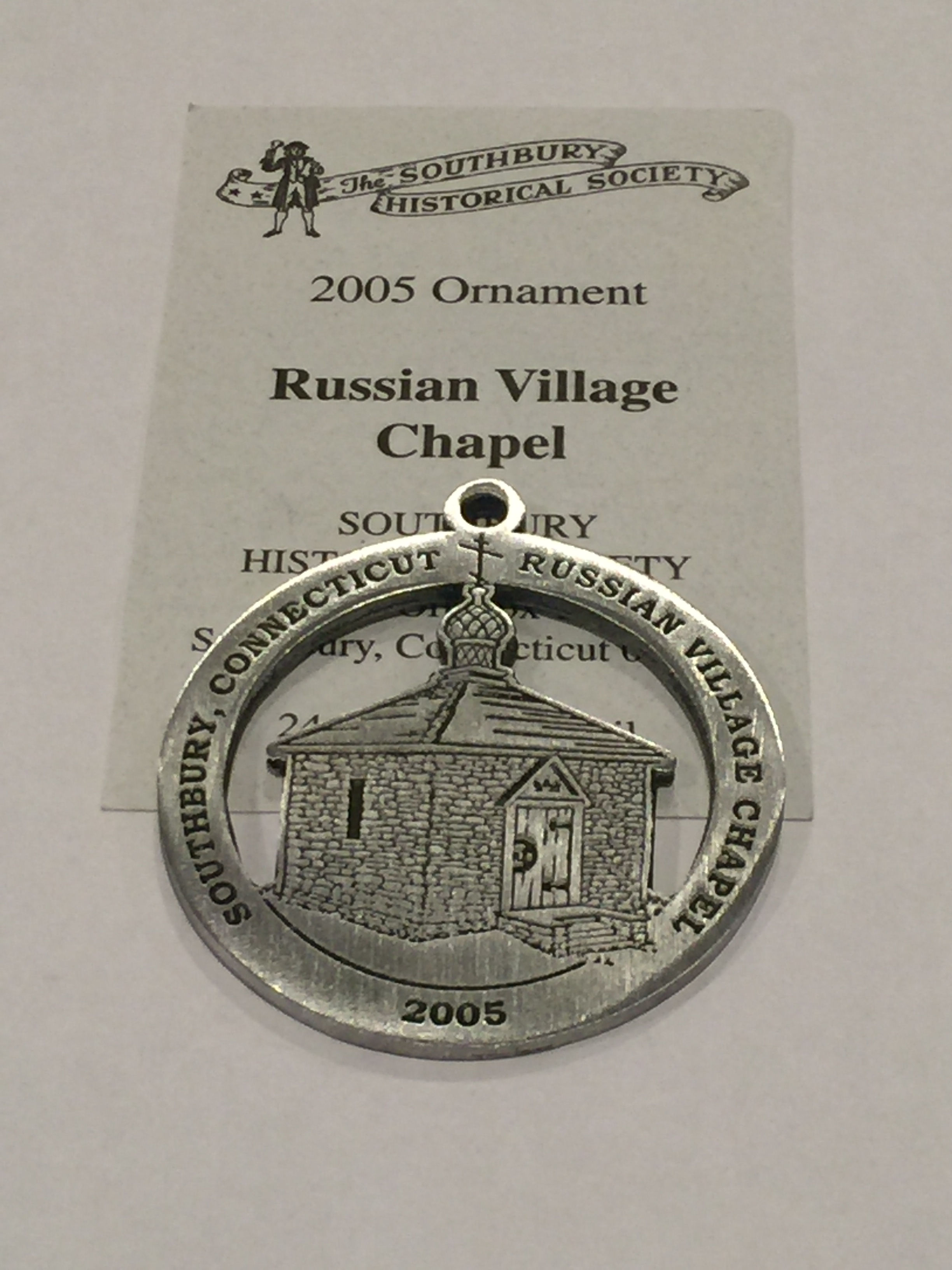 2005 Pewter Ornament, Russian Village Chapel