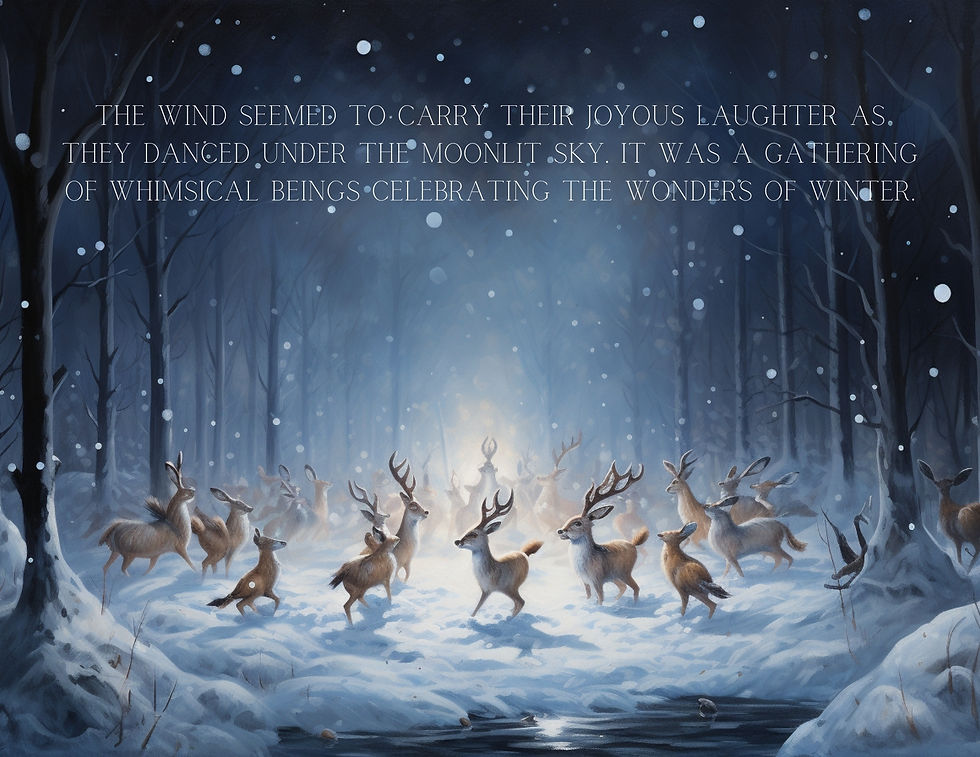 Enchanting Short Illustrated Story Frostbound Reverie: Chronicles of an Enchanted Night by Elara Marlowe