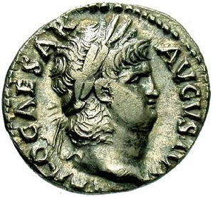 Динарий императора Нерона, ок 65-66 г. н.э.